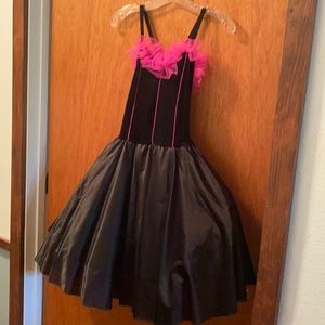 Black and pink dress